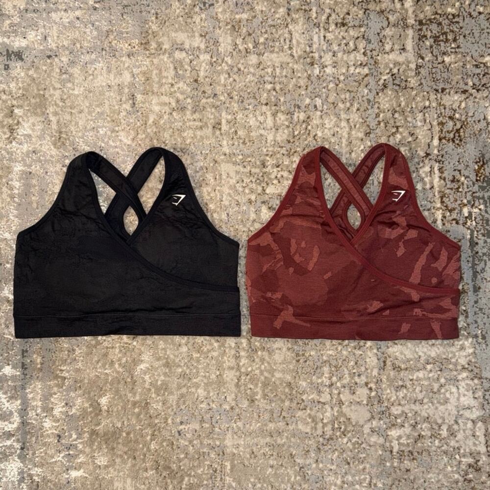 Gymshark Adapt Camo Cross Back Sports Bras Size Women’s XL